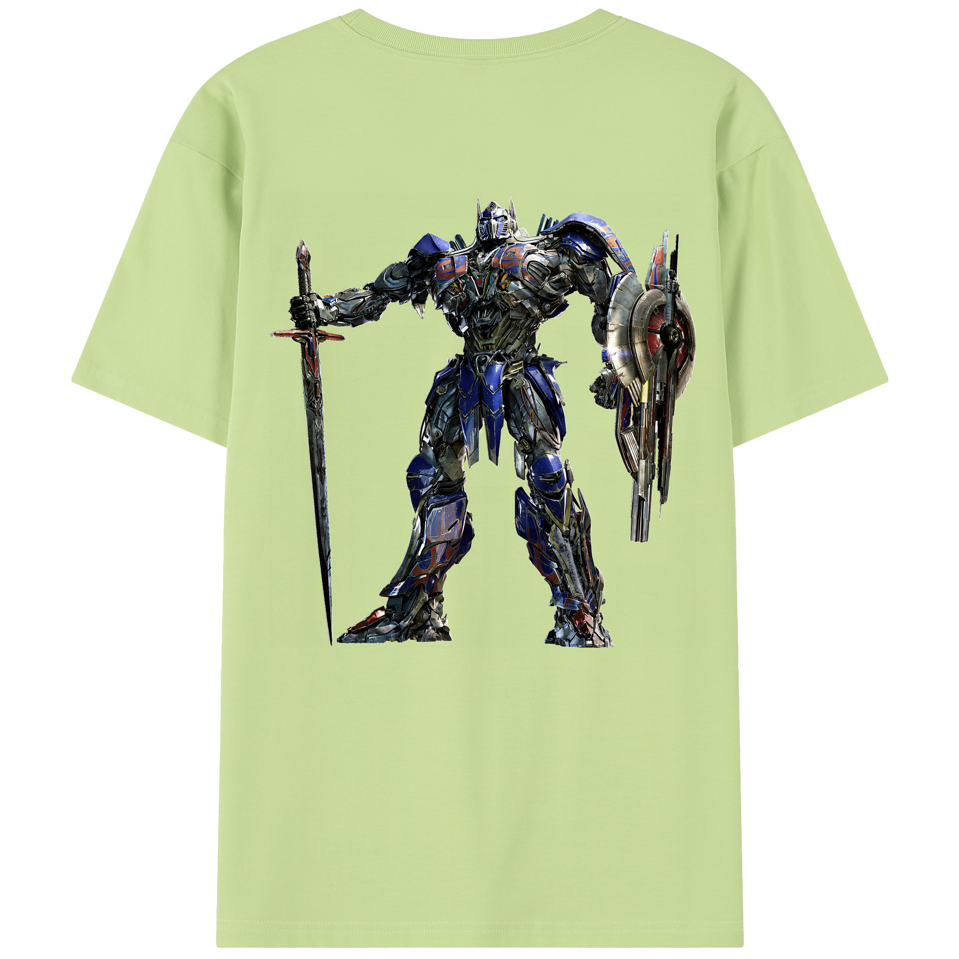 （画像用） Transformers トランスフォーマー 綿100％半袖Tシャツ（背面プリント）